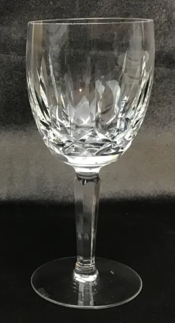 Waterford Kildare Crystal Water Goblet Glass Signed 7" Old Mark