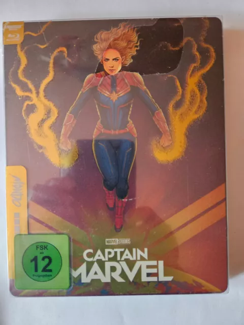 Marvel Studios Captain Marvel - 4K Ultra Hd +Blu-Ray -  Steelbook; Neu; Ovp