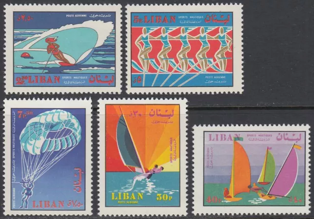 Liban Lebanon 1969 **/MNH (fingerprints) Mi.1088/92 Water sports [sz0270]