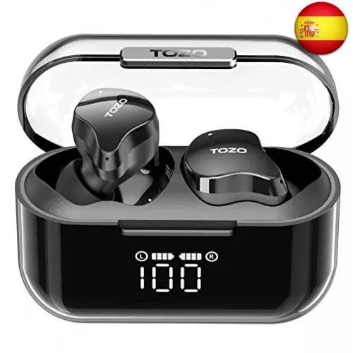 TOZO Auriculares Inalámbricos, Crystal Buds Auriculares Inalambricos Bluetooth