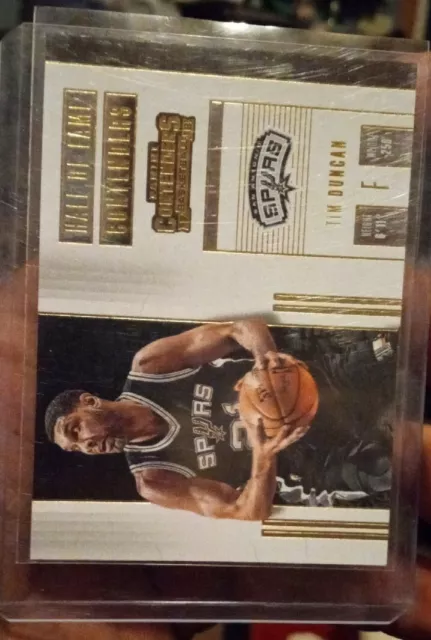 2017 Panini Contenders Tim Duncan Hall Of Fame