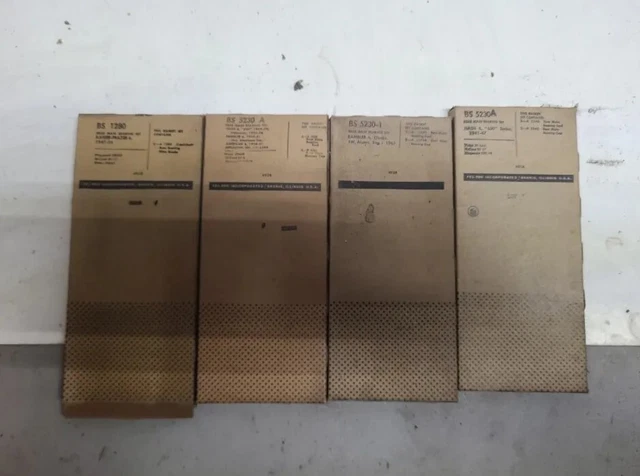 4 NOS FEL-PRO REAR MAIN BEARING GASKET SETS Nash, Rambler,kaiser LOT