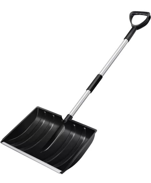 Large Portable Snow Shovel for Driveway: 52-Inch Extended Lightweight Snow Shove