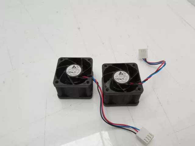 2x Delta Electronics FFB0412SHN-A 12v 0.6a 40mm 3 Pin Cooling Fan