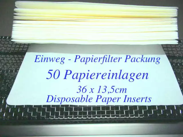 50 Einweg Filter Sterilgutbehälter Autoklav Steri 25TC Disposable Paper Inserts