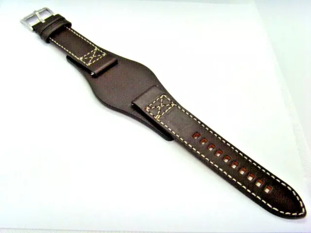 Fossil CH2599 Original Spare Leather Strap Watch Band Brown With Underlay 22 MM