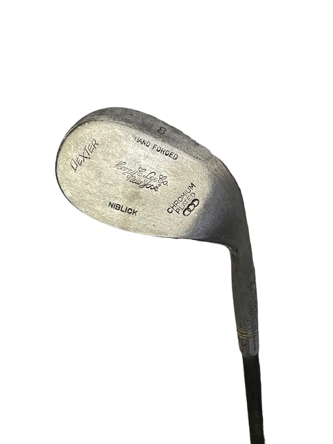 VTG Hand Forged Golf Club Harry L Lee Co New York Dexter Niblick Chromium Plated