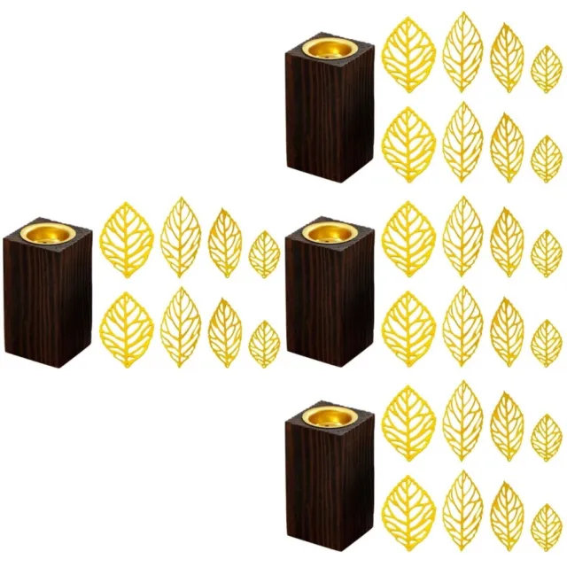 4 Sets Quadratischer Weihrauchbrenner Aus Holz Räuchergefäß Arabisch