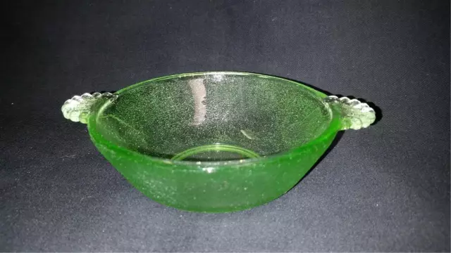 Retro Small Green Glass Dish