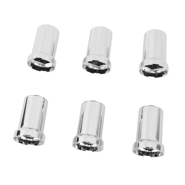 Hug-A-Lug® Nut Cover: Aero Matte Black ABS Plastic Thread-on For 33mm