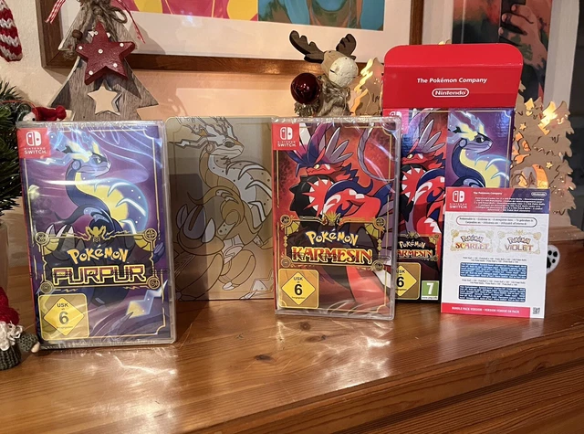 Pokémon Karmesin Und Pokémon Purpur Doppelpack Edition POKEMON KARMESIN UND Purpur Doppelpack Edition STEELBOOK Nintendo