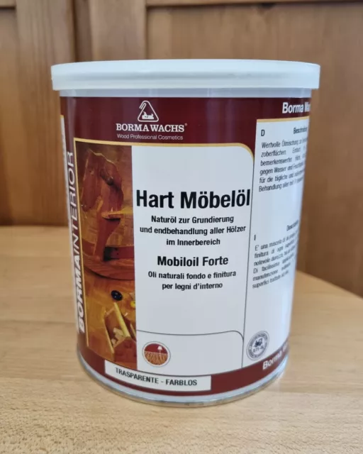 Holzöl Hart Möbelöl von Borma  - 1 Liter (417-0002)