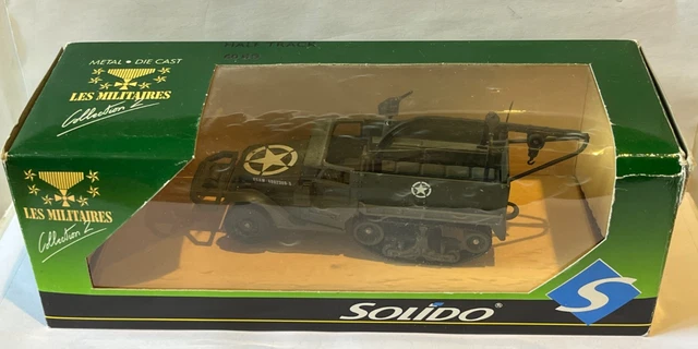 SOLIDO, CAMION DODGE 6X6 sanitaire ambulance croix rondes militaire EUR