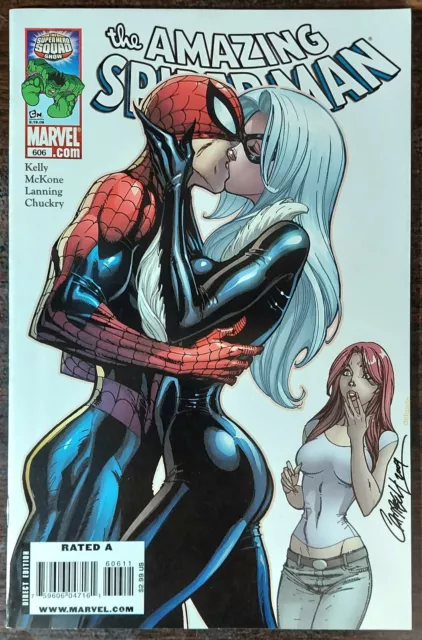 Amazing Spider-Man #606 J. Scott Campbell Cvr.  Black Cat!!! Mary Jane!!🔥🔑