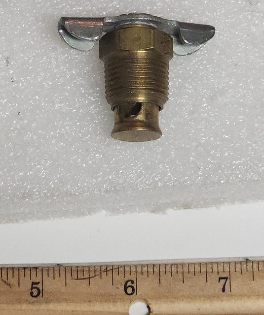 thumbnail image 2 of 3/8 NPT Brass Drain Plug Valve With Rubber Seal – T-Handle For Air Compressor Tanks 2 of 5