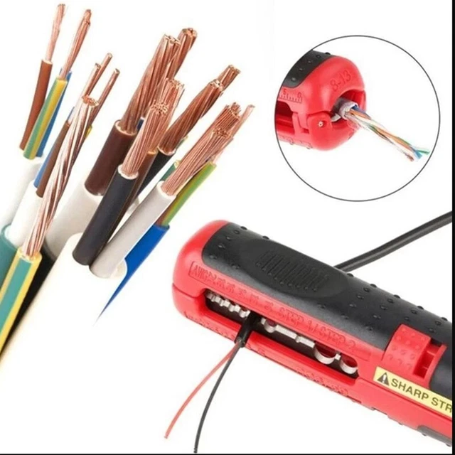 Multifunctional Coaxial Cable - Wire Pen Cutter - Stripping Pliers - Hand P5H4