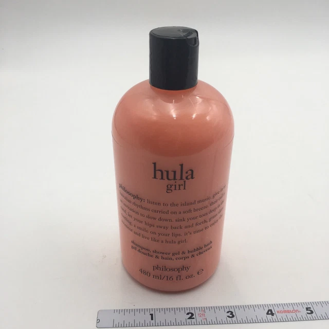 PHILOSOPHY HULA GIRL Shampoo, Shower Gel And Bubble Bath 16 oz New £11.