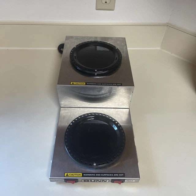 BUNN  WL2 STAINLESS STEEL DUAL BURNER COFFEE POT WARMER/HOT PLATE Tested Works