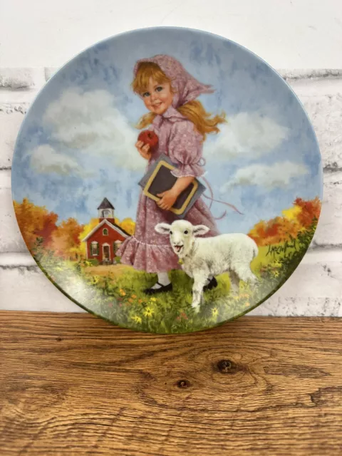 Mary Had A Little Lamb plate by John Mcclelland Mother Goose Series 1985 Ltd Ed