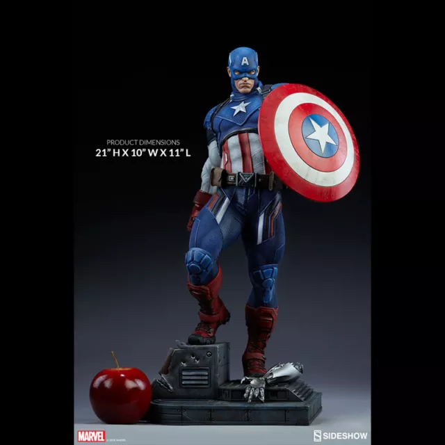 Sideshow Captain America Premium Format Figurine Statue Bd Version 300524 Neuf 3