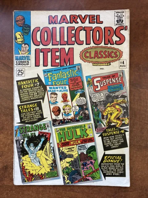 Marvel Collectors' Item Classics #4 Marvel 1966 VG+