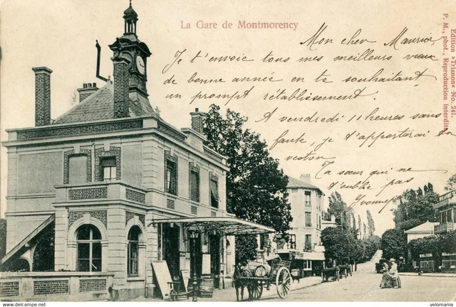 S10139 cpa 95 la Gare de Montmorency