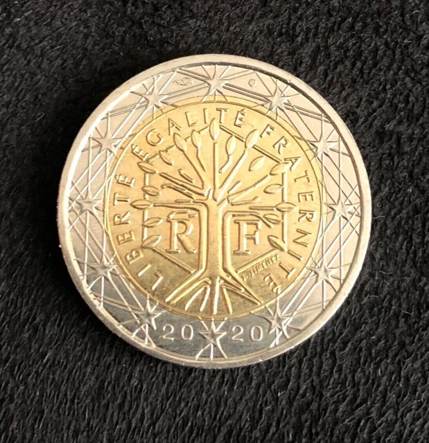 PI CE RARE DE 2 Euros Fran aise 2020 Excellent tat Police Diff rente 