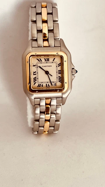 Cartier quartz swiss made or et acier best sale 53472