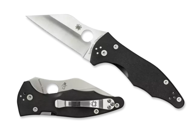 Spyderco Knives Yojimbo 2 Compression Lock Black G-10 S30V Stainless C85GP2