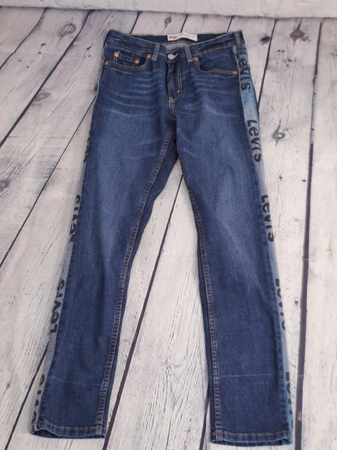 Jeans denim blu Levis 502 conico taglia 28" vita (HC24)