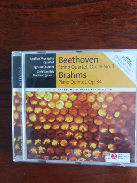 Cd Beethoven String Quartet Op No18 No3 And Brahms Piano Quintet