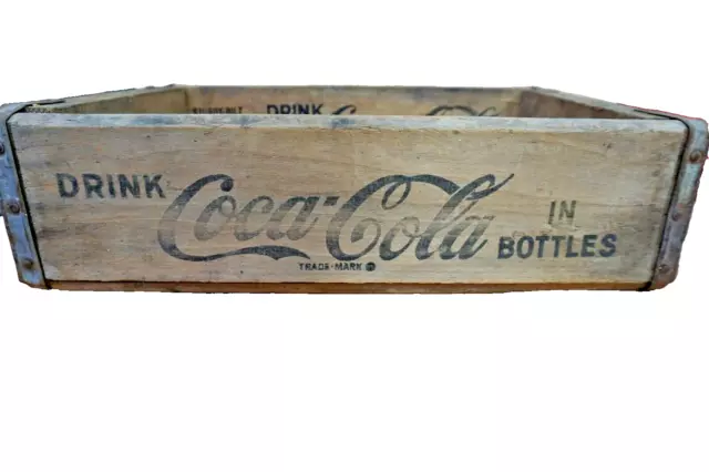 Coca-Cola Vintage Wooden Crate Coke Logo Los Angeles