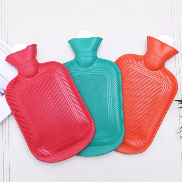2 Litre 1 Litre 500ml Hot Water Bottle Natural Rubber Winter Warmer Small Large