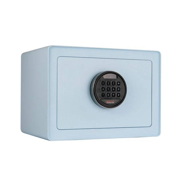 Phoenix Dream cassaforte domestica con serratura elettronica rivestita in polvere blu pastello DREAM1B