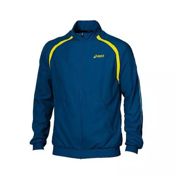 ASICS Men's Court Jacket (Size 2XL) Sports Tennis Running Logo Top - Navy - New