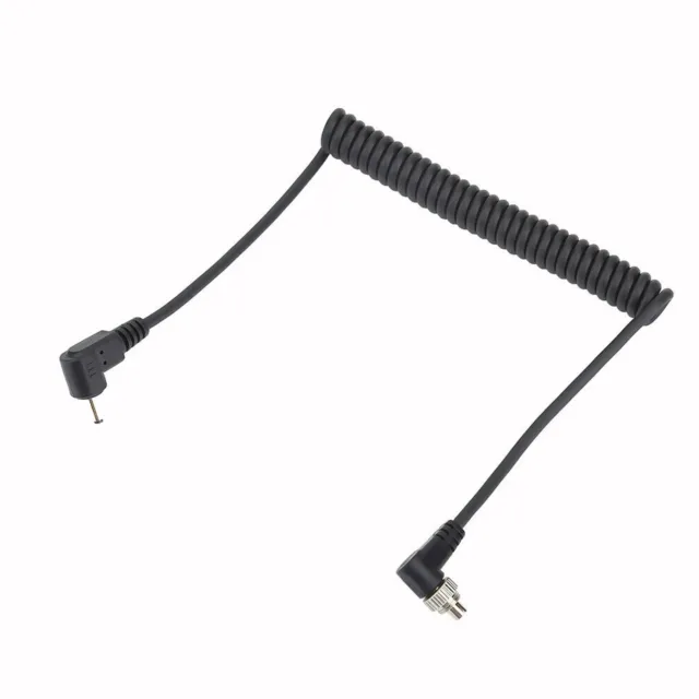 2.5mm To Male Flash PC Sync Cable Camera Flash Trigger Cord 30-100cm for DSLRcBu