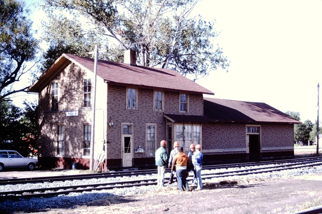 Soo Line Railroad SOO DEPOT KULM ND Original Slide