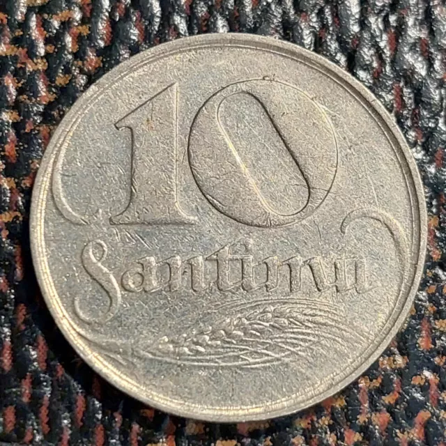 1922 Latvia 10 santimu coin COMB.SHIPPING