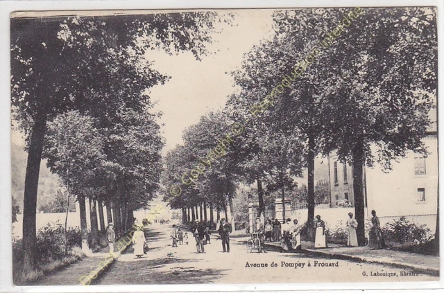 CPA 54390 FROUARD avenue de Pompey very lively Edit LABOUIQUE