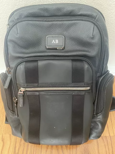 Tumi Backpack Alpha Bravo Black Leather