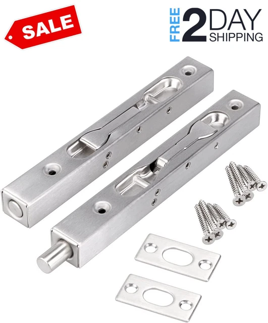 Elegante Serratura A Blocco Porta Bullone Scorrevole Ottone - Foto 10