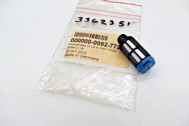 Festo U-1/8 2307 Pneumatic Muffler Outlet Silencer