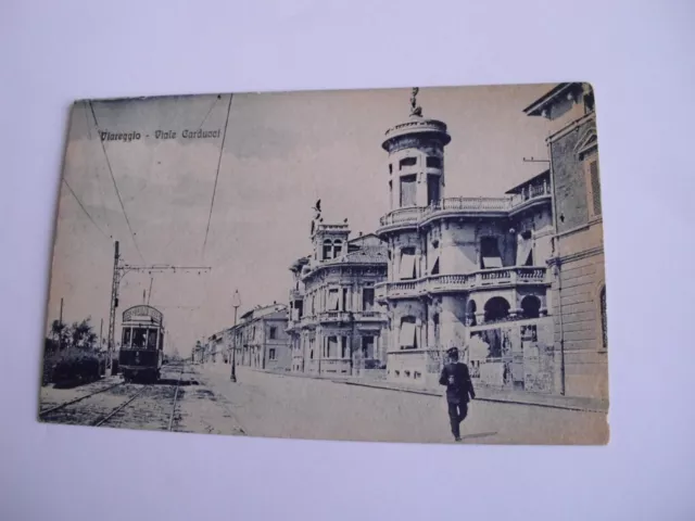 Lucca - Viareggio Viale Carducci + tram - spedita f. p. 1923