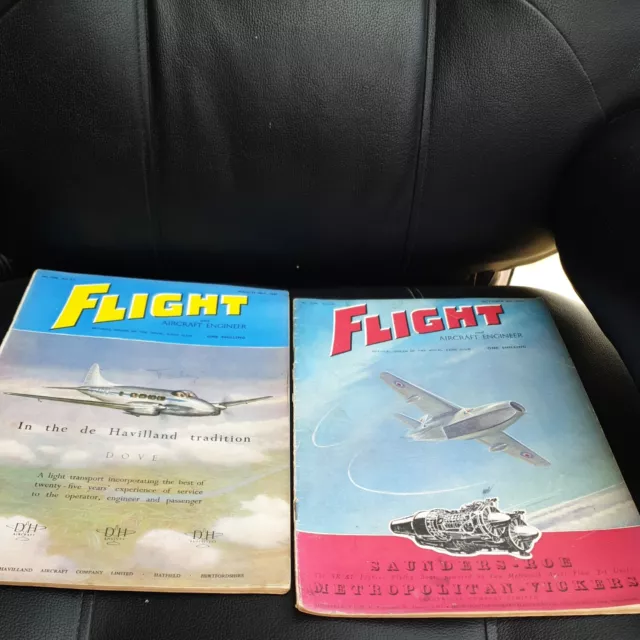 2 x Flight and Aircraft Engineer Magazine  20th March  1947 , 9th October  1947