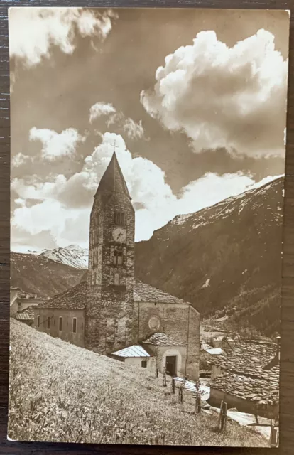 Vecchia Foto Cartolina Courmayeur Aosta - FP VG espresso 1930