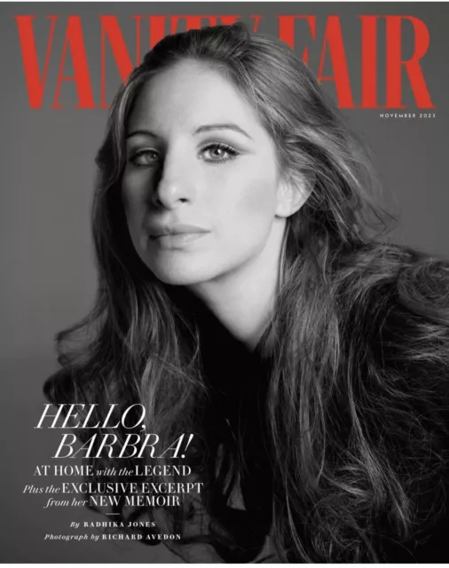 VANITY FAIR MAGAZINE Barbara Streisand November Cover 2023 Rare