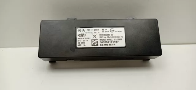 9801862580 module électronique pour DS 5 2.0 HDI 16 HYBRID4 4X4 2015 106892