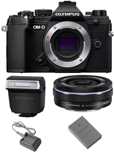 Olympus OM-D E-M5 Mark III Mirrorless Digital Camera Body + M.Zuiko Digital ED 1