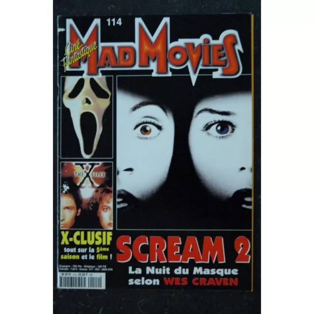 Ciné Fantastique MAD MOVIES  n°114  - 1998 -  SCREAM 2  La nuit du masque Wes Cr