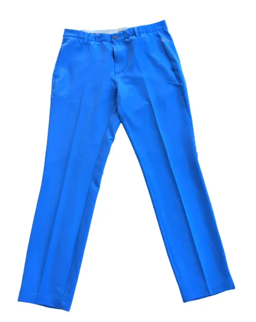 Adidas Golfhose Herren W34 L32 blau Stretch Taschen elastische Taille Outdoor